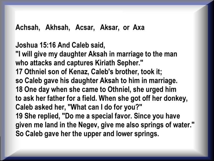 Achsah A Visual Sermon thoughtprovoking Biblebased visually rich and