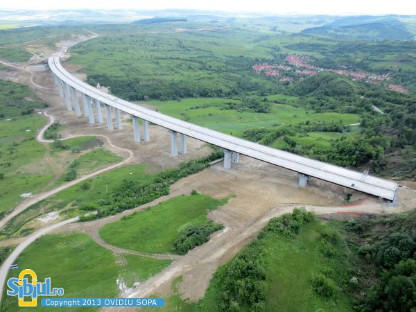 Aciliu Viaduct Poze din Sibiu Autostrada A1 Viaduct Aciliu KM62 63