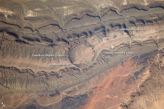 Acraman crater Earth from Space Ouarkziz Impact Crater Space and Astronomy news