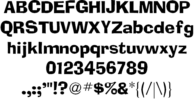Ad Lib (typeface) imgfontspacecompreviewcharmap212c79ee2b5d2a22