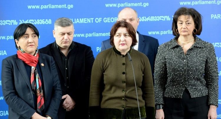 Ada Marshania The briefing by Member of the Faction Patriots of Georgia Ada