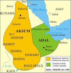 Adal Sultanate Great war between The Ethiopian Solomonic dynasty and The Adal Sultanate