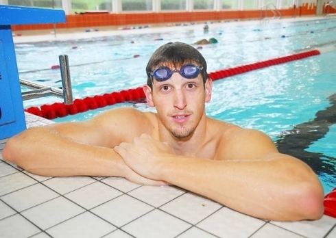 Adam Brown (swimmer) Swimmer Adam Brown back training in Hatfield ahead of