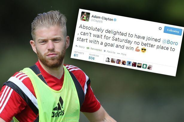 Adam Clayton (footballer) Getting a bit of stick from the fans on Twitter is all