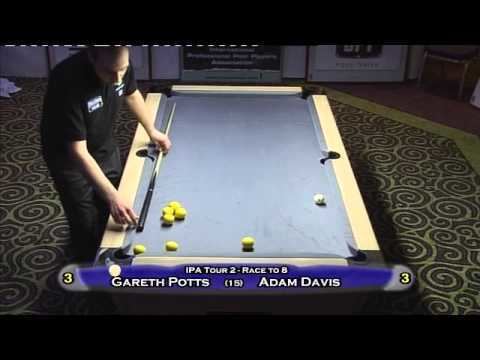 Adam Davis (pool player) Gareth Potts vs Adam Davis IPA Tour 2012 YouTube