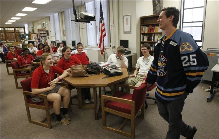 Adam Estoclet Words from a Walleye at Central Catholic Toledo Blade