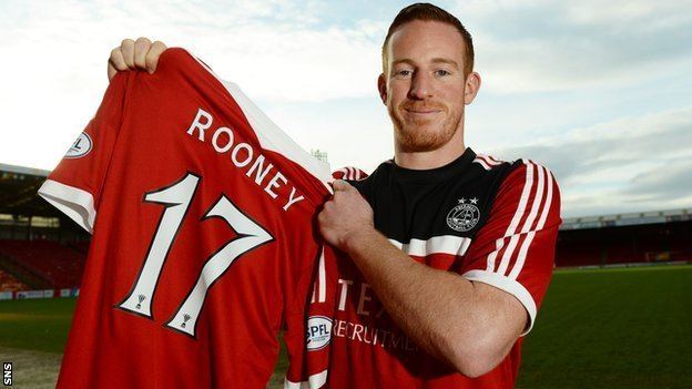 Adam Rooney BBC Sport Aberdeen Adam Rooney relishes second spell in