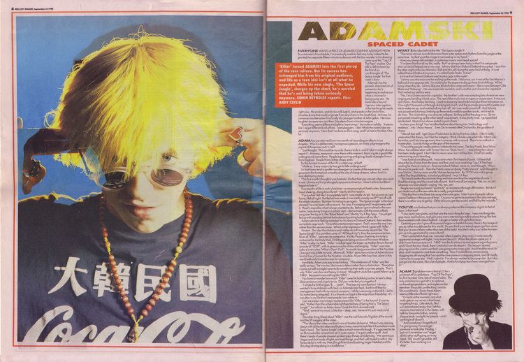 Adamski Simon Reynolds interviews Adamski 22nd Sepember 1990