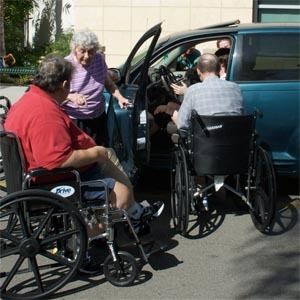 Adapted automobile