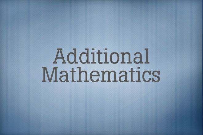 Additional Mathematics wwwoalevelnotescomwpcontentuploads201502su