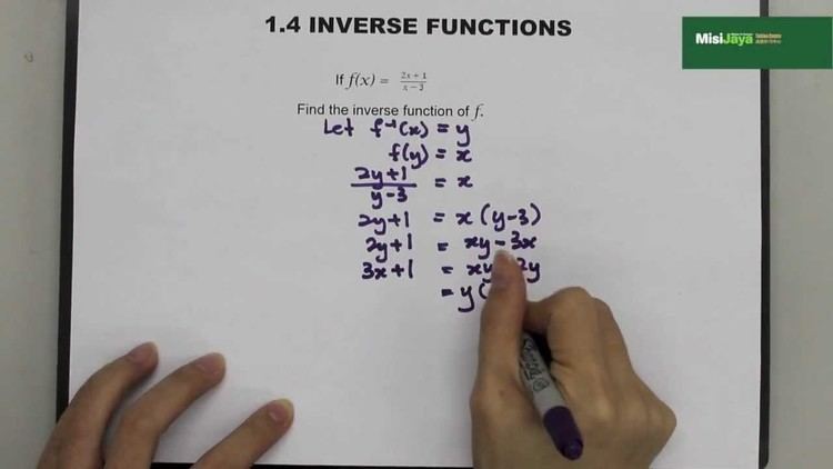 Additional Mathematics Form 4 Additional Mathematics Chapter 1 Functions YouTube