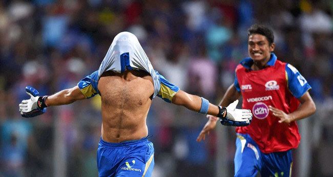 Aditya Tare Mumbai Indians stun Rajasthan to seal IPL 7 playoffs berth