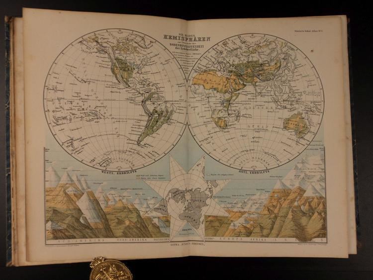 Adolf Stieler Adolf Stieler German ATLAS 32 Maps Cartography World Geography