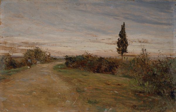 Adolfo Tommasi Tommasi Adolfo Campagna 1879 Olio su tavola Asta