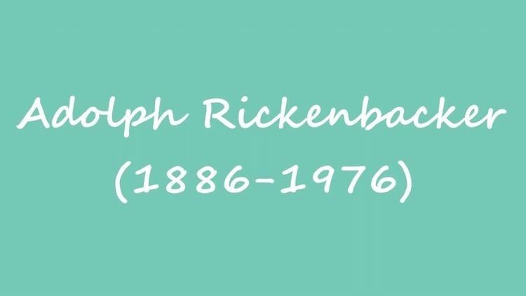 Adolph Rickenbacker OBM Inventor Adolph Rickenbacker 18861976 YouTube