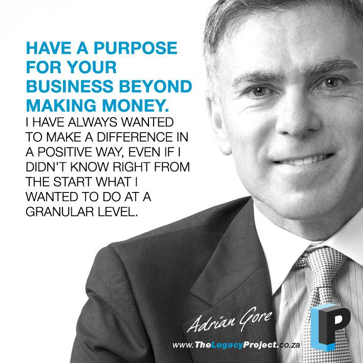 Adrian Gore Adrian Gore Founder CEO Discovery Group The Legacy Project