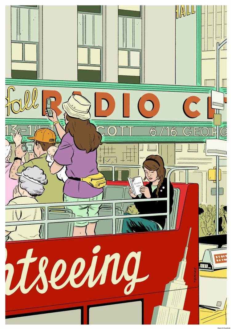 Adrian Tomine Illustrations Of New Yorkers Reading Adrian Tomine