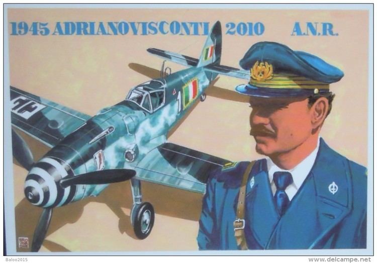 Adriano Visconti AERONAUTICA NAZIONALE REPUBBLICANA MAGG ADRIANO VISCONTI