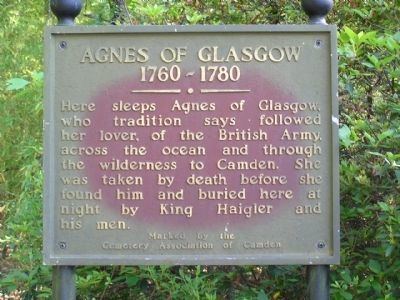 Agnes of Glasgow Agnes of Glasgow 1760 1780 Historical Marker