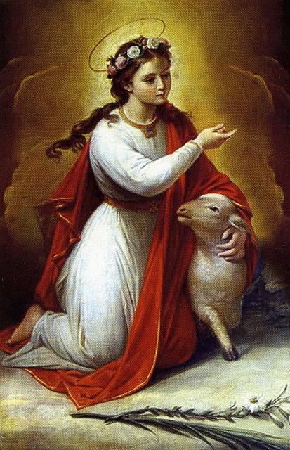 Agnes of Rome Catholic Fire St Agnes of Rome virgin and martyr