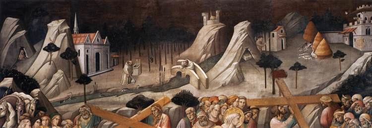 Agnolo Gaddi Legend of the True Cross fresco cycle in the Chancel of