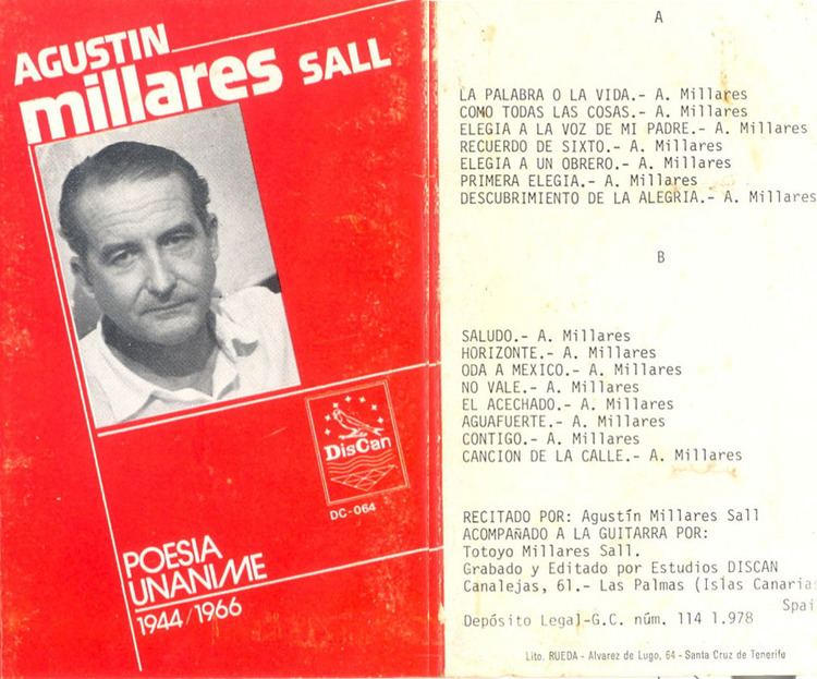 Agustín Millares Sall Poemas recitados Agustn Millares Sall