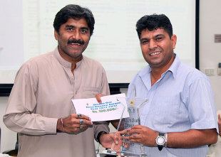 Ahsan Raza Umpire Ahsan Raza honoured by PCB Cricket ESPN Cricinfo