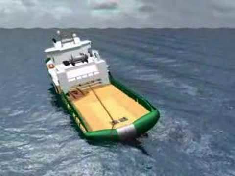 AHTS Bourbon Dolphin Bourbon Dolphin accident simulation animation YouTube