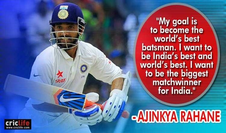 Ajinkya Rahane aspires to be the worlds best batsman Cricket