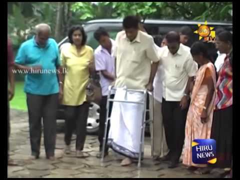 Ajith Mannapperuma Minister Ajith Mannapperuma returns home after medications YouTube