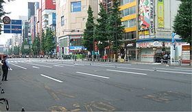 The crossing in Akihabara where the massacre took place