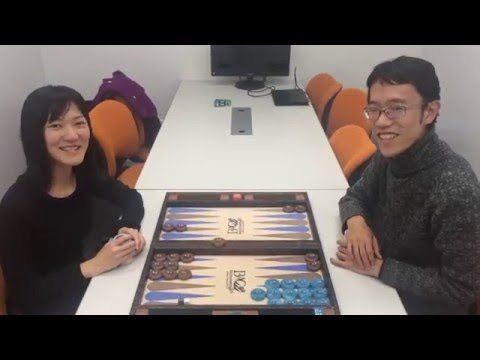 Akiko Yazawa Mochy vs Akiko Yazawa Backgammon exhibition match at HEROZ YouTube