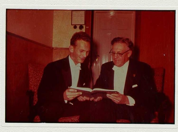 Aksel Lydersen Aksel Lydersen and Olaf Sept 1960