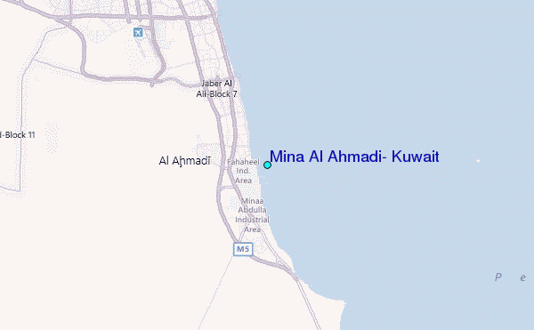 Al Ahmadi, Kuwait Mina Al Ahmadi Kuwait Tide Station Location Guide
