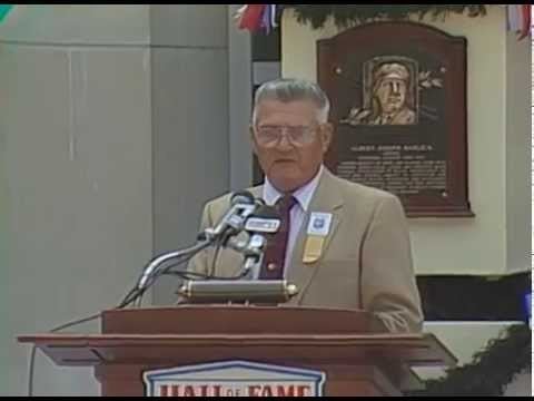 Al Barlick Al Barlick 1989 Hall of Fame Induction Speech YouTube