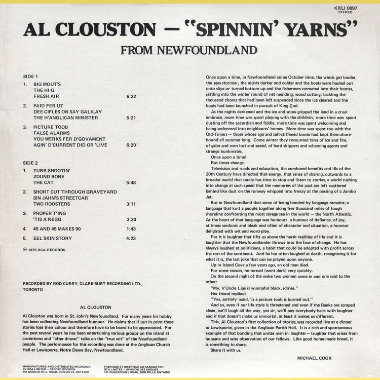 Al Clouston Vintage Standup Comedy Al Clouston Spinnin Yarns From