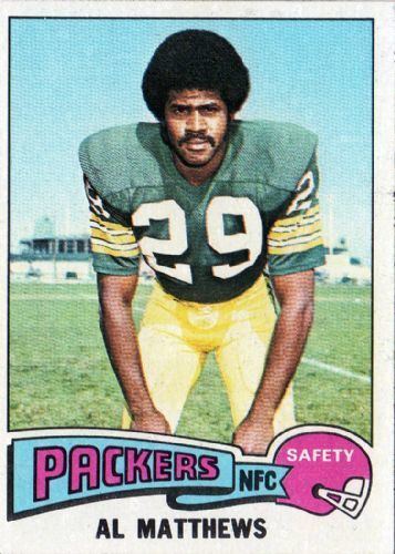 Al Matthews (American football) GREEN BAY PACKERS Al Matthews 261 TOPPS 1975 NFL American Football