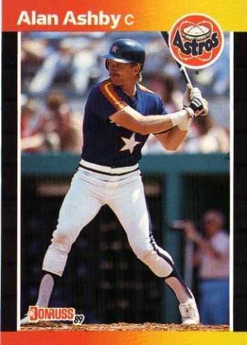 Alan Ashby HOUSTON ASTROS Alan Ashby 88 DONRUSS 1989 MLB Baseball Trading Card