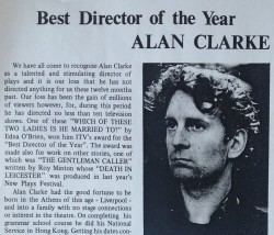 Alan Clarke Alan Clarke Play for Today Biography British Television Drama