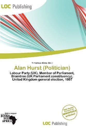 Alan Hurst (politician) 9786138422327 Alan Hurst Politician AbeBooks Timoteus Elmo