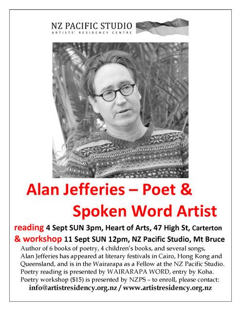 Alan Jefferies Poetry Workshop with Alan Jefferies News