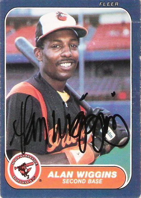 Alan Wiggins The Great Orioles Autograph Project Unpossible Autograph