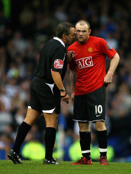 Alan Wiley Wayne Rooney and Alan Wiley Photos Everton v Manchester