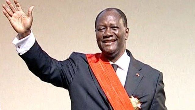 Alassane Ouattara Ivory Coasts President Alassane Ouattara inaugurated BBC News