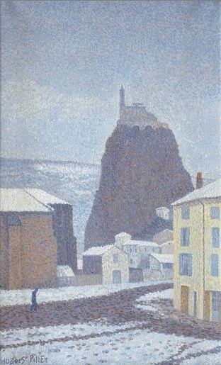 Albert Dubois-Pillet SaintMichel dAiguilhe HauteLoire Under Snow 1890 Albert