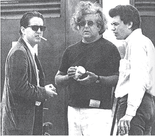 Albert Grossman Paul Butterfield Mike Bloomfield and Albert Grossman at Newport