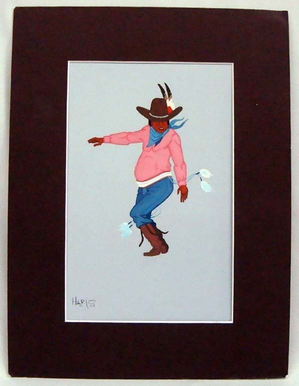 Albert Harjo Original Painting by Albert Harjo Stomp Dancer