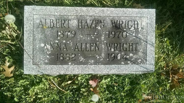 Albert Hazen Wright Grave Site of Albert Hazen Wright 18791970 BillionGraves
