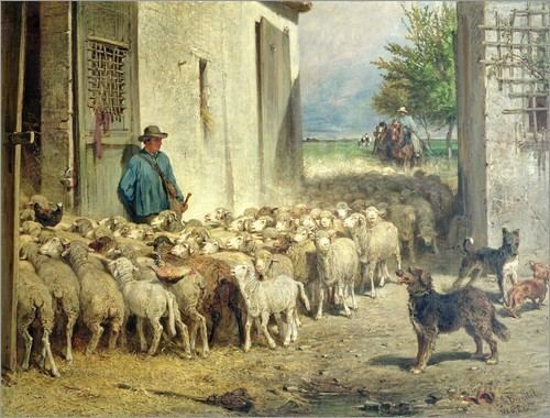 Albert Heinrich Brendel Albert Heinrich Brendel Return to the Sheepfold Poster Posterlounge