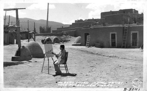 Albert Lujan Calisphere Albert Lujan Indian Artist Taos Pueblo New Mexico